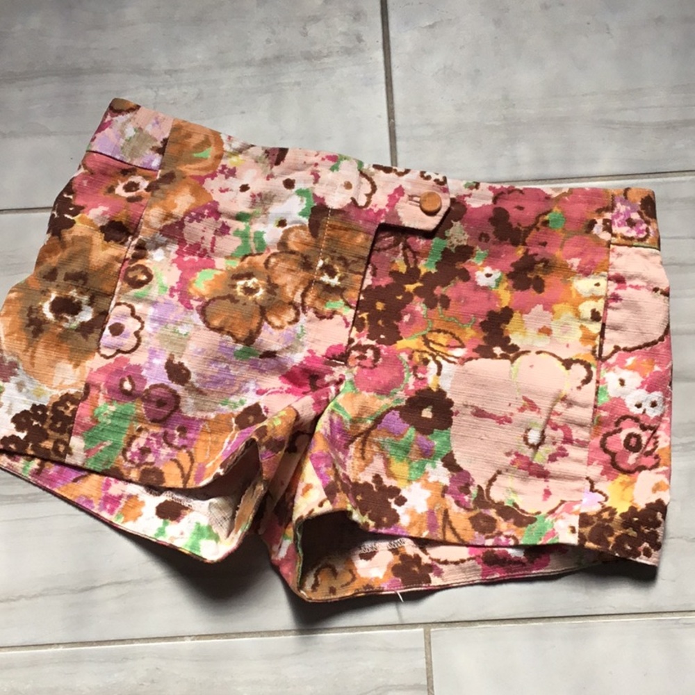 J crew floral print shorts